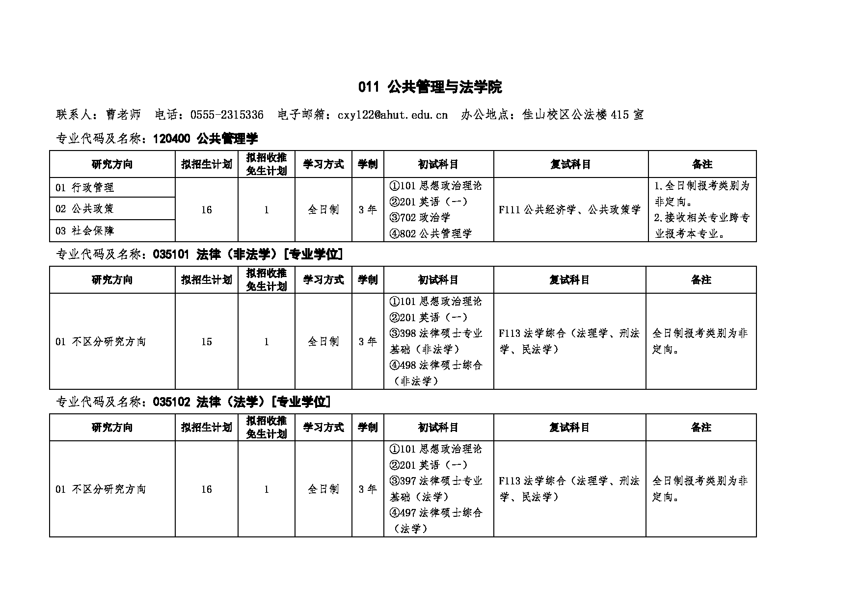 2025招生目录：安徽工业大学2025年硕士研究生招生专业目录公布第16页