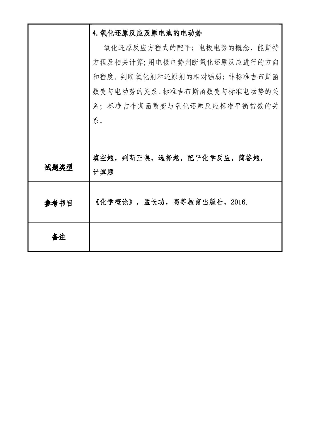 2025考研大纲：大连民族大学2025年考研自命题科目 805-普通化学 考试大纲第2页