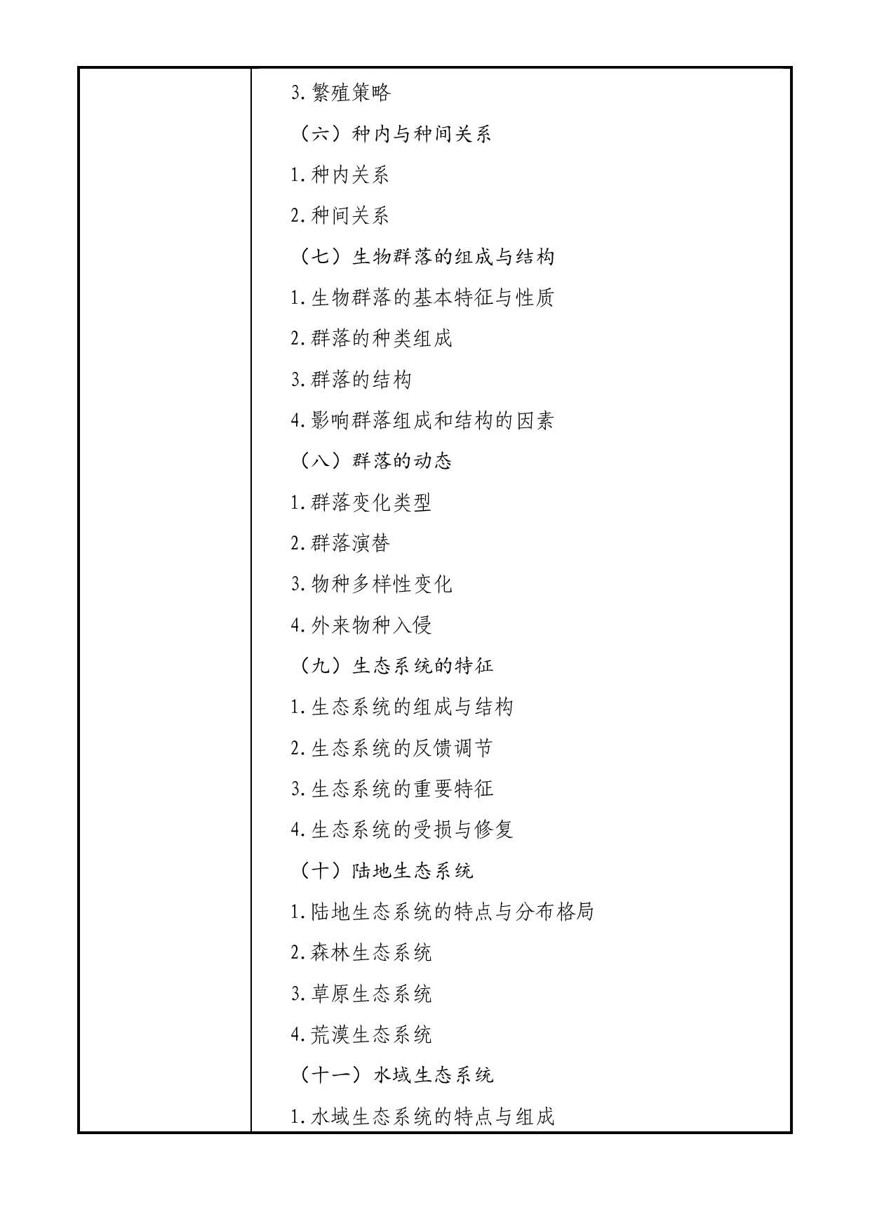 2025考研大纲：大连民族大学2025年考研自命题科目 808-生态学 考试大纲第2页