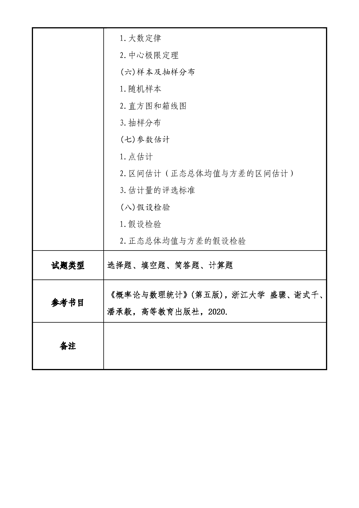 2025考研大纲：大连民族大学2025年考研自命题科目 432-统计学 考试大纲第2页