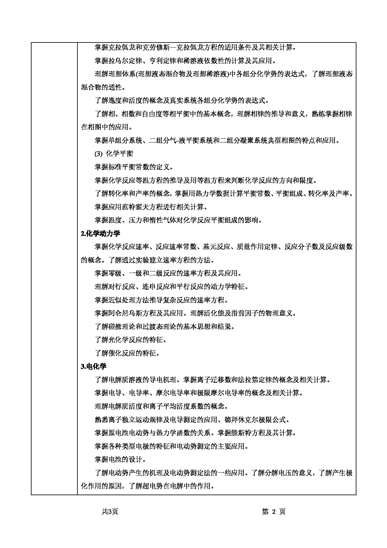 2025考研大纲：甘肃农业大学2025年考研自命题科目 726物理化学 考试大纲第2页