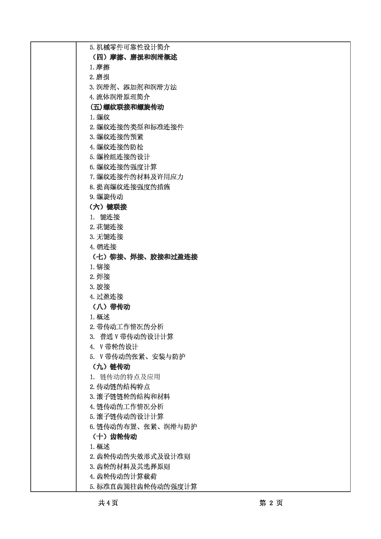 2025考研大纲：甘肃农业大学2025年考研341农业综合知识三（“机械设计”部分）考试大纲第2页